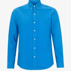 Organic Button Down Shirt in Pacific Blue | Collen & Clare