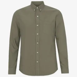 Organic Button Down Shirt in Dusty Olive | Collen & Clare