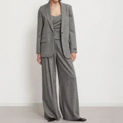 OTTOD AME Jacket with One Button in White/Black