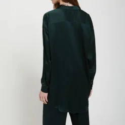 OTTOD AME Viscose Overshirt in Black