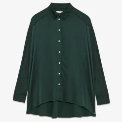 OTTOD AME Viscose Overshirt in Black