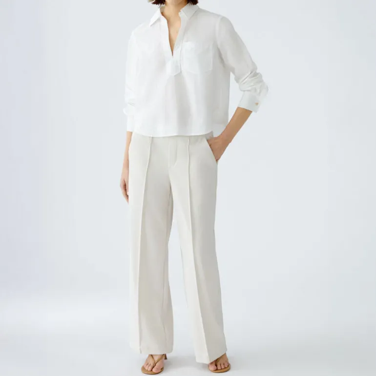 OUI 91881 Blouse in Optic White