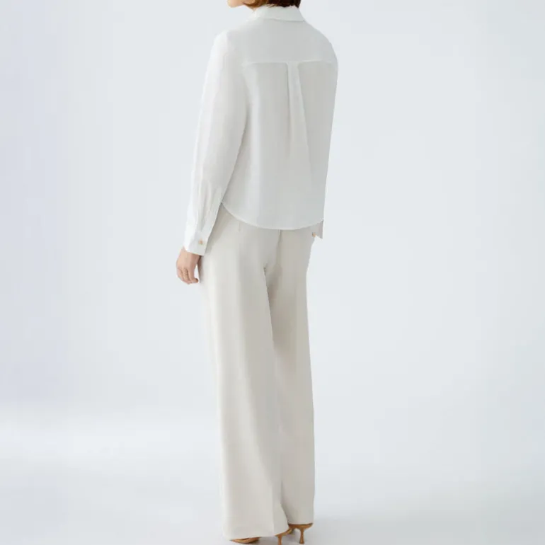OUI 91881 Blouse in Optic White