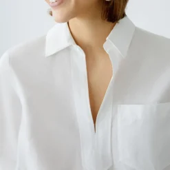 OUI 91881 Blouse in Optic White