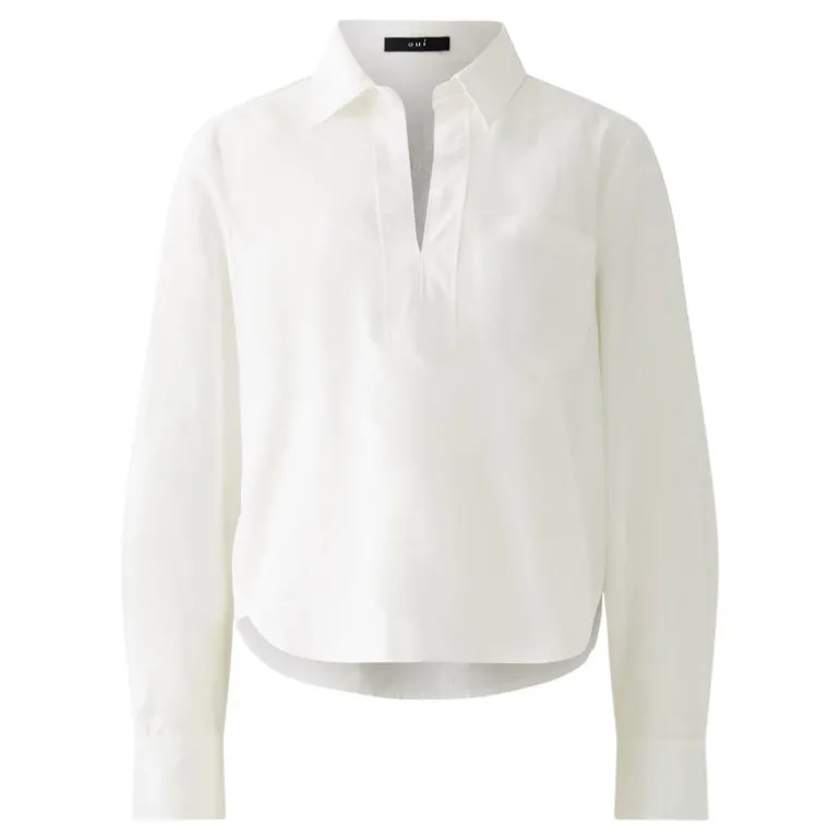 OUI 91881 Blouse in Optic White