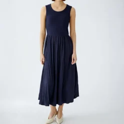 OUI 91814 Dress in Dark Blue