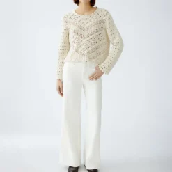 OUI 90812 Jumper in Gardenia