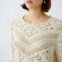 OUI 90812 Jumper in Gardenia