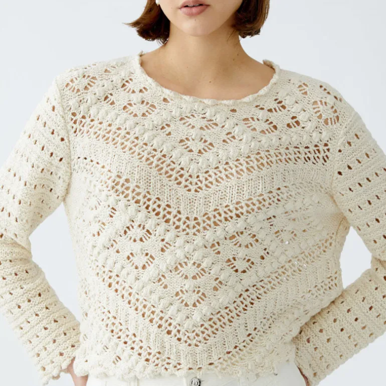OUI 90812 Jumper in Gardenia