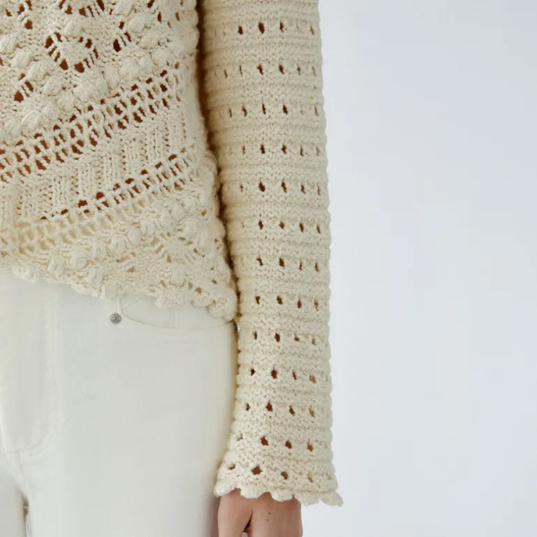OUI 90812 Jumper in Gardenia