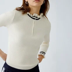 OUI 91938 Jumper in Off White