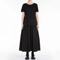 Palmira Jersey Dress in Black | Collen & Clare