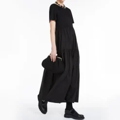 Palmira Jersey Dress in Black | Collen & Clare