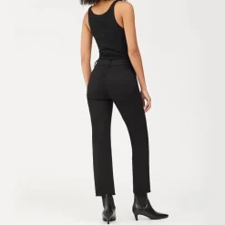 Patti High Rise Straight Leg Jeans in Raven | Collen & Clare