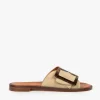 PENELOPE CHILVERS Biarritz Buckle Sandals in Camel