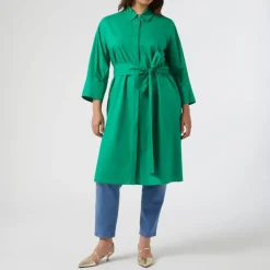 PERSONA BY MARINA RINALDI Finanza Midi Dress in Green