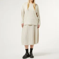 PERSONA BY MARINA RINALDI Gela Knitted Skirt in Turtledove