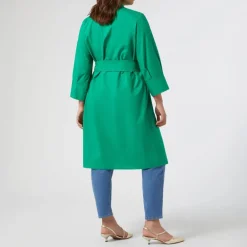 PERSONA BY MARINA RINALDI Finanza Midi Dress in Green