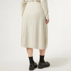 PERSONA BY MARINA RINALDI Gela Knitted Skirt in Turtledove
