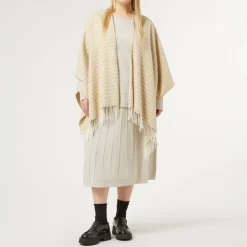 PERSONA BY MARINA RINALDI Gela Knitted Skirt in Turtledove