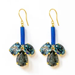 PHILIPPA KUNISCH Bud Earrings in Navy Blue