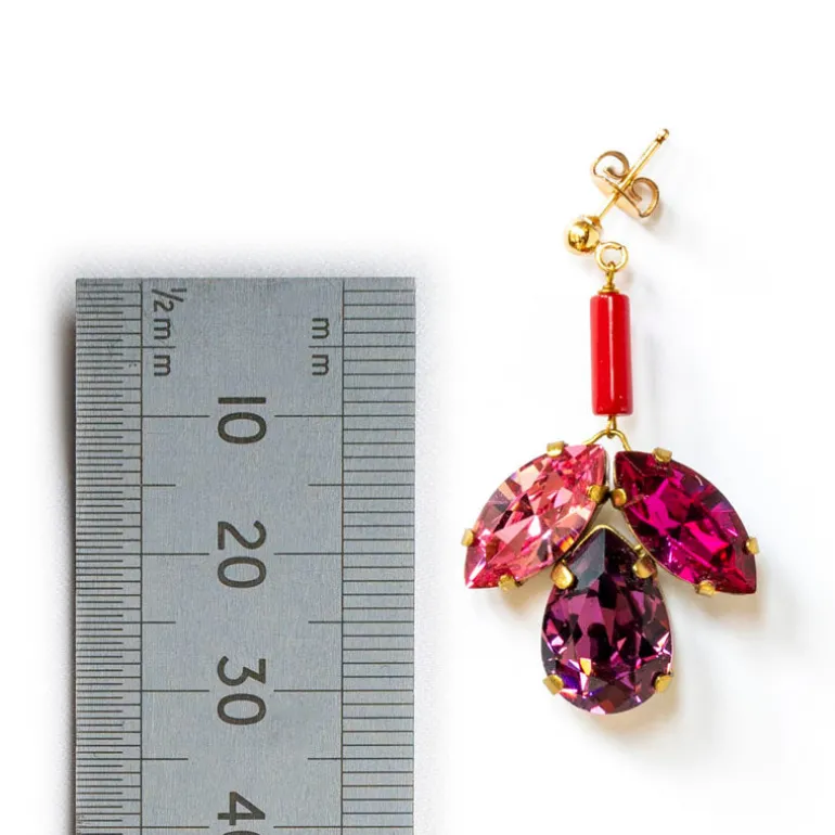 PHILIPPA KUNISCH Bud Earrings in Pink Mix