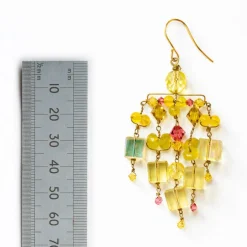 PHILIPPA KUNISCH Chime Earrings in Green/Pink