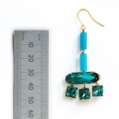 PHILIPPA KUNISCH Lotus Earrings in Blue