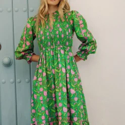 PINK CITY PRINTS Izzy Dress in Amazonia Jungle