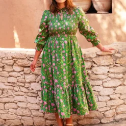 PINK CITY PRINTS Izzy Dress in Amazonia Jungle