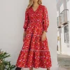 PINK CITY PRINTS Mia Dress in Poppy Meadow