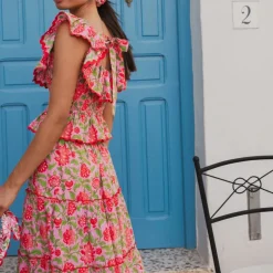 PINK CITY PRINTS Susie Top in Candy Jaal