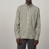 Pitt Shirt in Green & Natural | Collen & Clare
