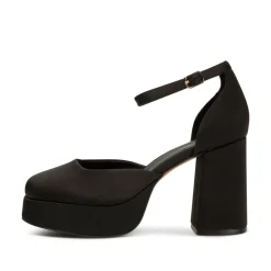 Priscilla Ankle Strap Heels in Black | Collen & Clare