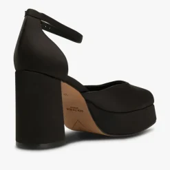 Priscilla Ankle Strap Heels in Black | Collen & Clare