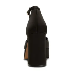 Priscilla Ankle Strap Heels in Black | Collen & Clare