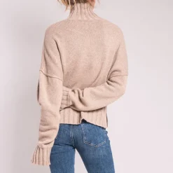 Reese High Neck Jumper in Sand Storm | Collen & Clare
