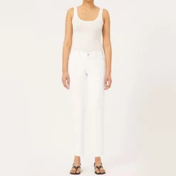 Riley Boyfriend Jeans in White | Collen and Clare