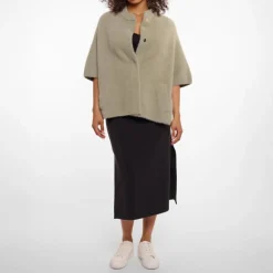 RINO & PELLE Isra Cape in Dusty Khaki