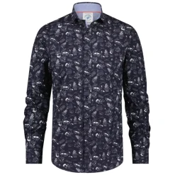 Rock & Roll Tattoo Shirt in Navy | Collen & Clare