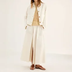 ROSSO35 Easy Skirt in Ivory