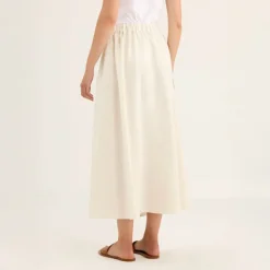 ROSSO35 Easy Skirt in Ivory
