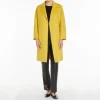 S MaxMara Arona Wool Coat in Yellow