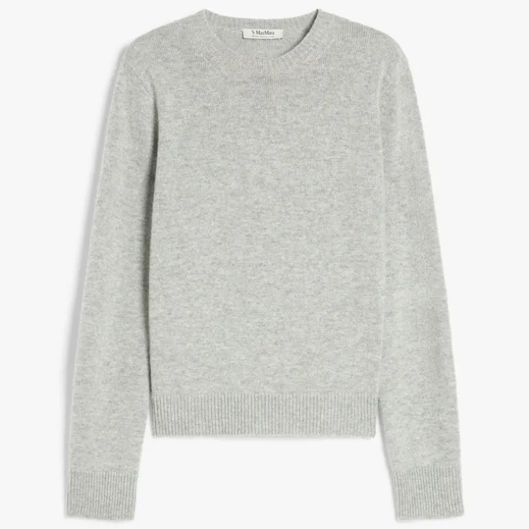 S MaxMara Fedora Sweater in Medium Grey