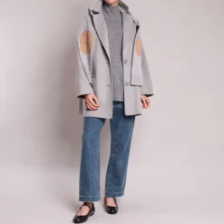 S MaxMara Fedora Sweater in Medium Grey