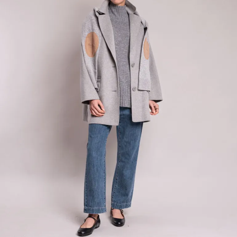 S MaxMara Fedora Sweater in Medium Grey