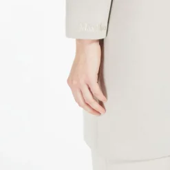 S MAXMARA Zurca Viscose Jersey Jacket in Ecru