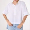 SACRECOEUR Jodie Boxy Shirt in White