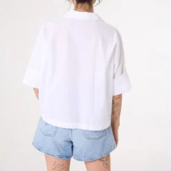 SACRECOEUR Jodie Boxy Shirt in White