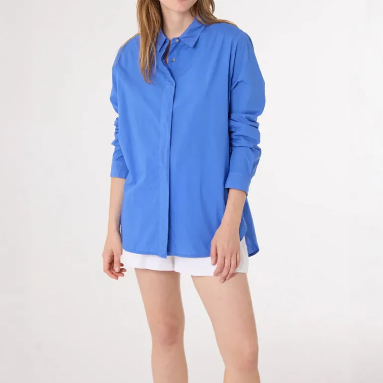 SACRECOEUR Julie Shirt in Bright Blue
